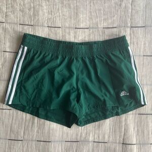 NWT Adidas University Green Pacer Training Shorts, Sz L